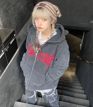 [ LOVE KILLER ] Killer cat zip hoodiy