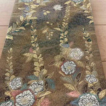 꽃무늬 골드 계열 후쿠로 오비