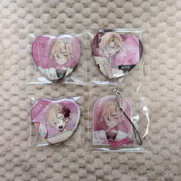 디어라바 무카미 코우 하트 캔뱃지 외