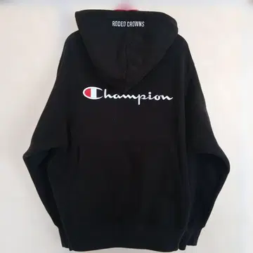 RODEOCROWNS Champion 콜라보 후드티 블랙