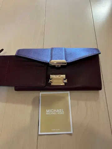 [ 선착순 새상품급 Michael Kors 와인 레드 장지갑