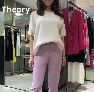 Theory 워셔블 오버 사이즈 블라우스 돌먼 슬리브 XL