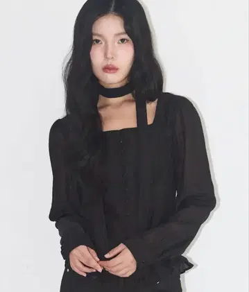 ILLIGO 리본 타이 블라우스