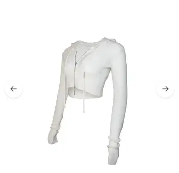 THEREDTHREAD S w zip knit hoodie white