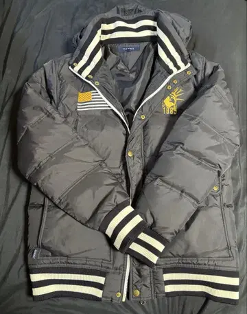 TOMMY HILFIGER 남성용 다운 자켓 XL 블랙