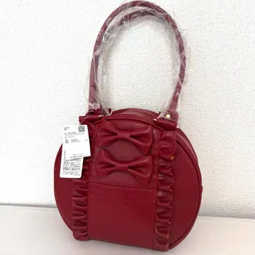 axes femme kawaii 리본 라운드 백 와인 택 포함 새상품