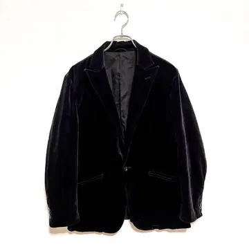 유니클로 남성용 캐주얼 자켓 블랙 M 포멀 버튼