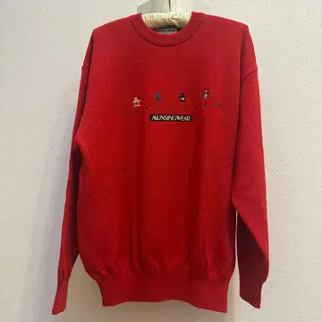 레드 크루넥 맨투맨 AUNSINGWEAR