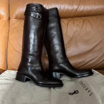 SARTORE 다크 브라운 롱 부츠
