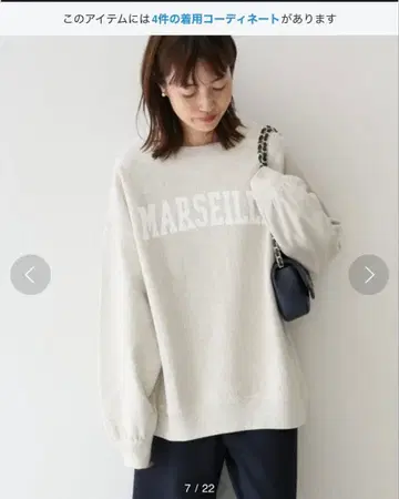 SLOBE IENA MARSEILLE 로고 오버 사이즈 맨투맨