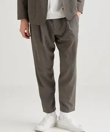 루미레트 울 루즈 테이퍼드 팬츠