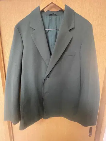 유니클로 U 저지 테일러드 자켓 다크 그린