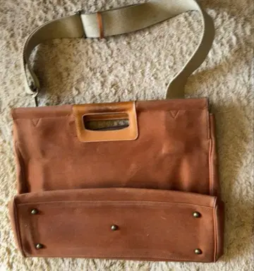 [ SAZABY'S ] 브라운 캔버스 토트 & 숄더백