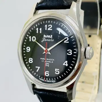 [블랙] HMT/기계식/수동 와인딩/워치/남성용 손목시계/빈티지