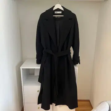 ZARA MANTECO 울 75 롱 코트 블랙