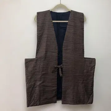 남성용 새상품급 브라운 계열 스트라이프 짱짱코 반텐 FREE