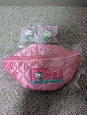 HELLO KITTY 키티 서티원 파우치 x 1 참 x 2세트