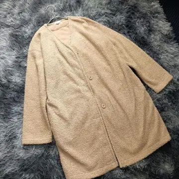 따뜻한 코트 플리스 소재 기쁜 루즈한 사이즈