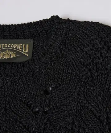 PHOTOCOPIEU 스웨터 36 블랙 미사용 새상품 정가 49500엔