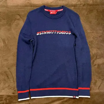 새상품급 New Balance 네이비 니트 스웨터 골프 스웨터 니트