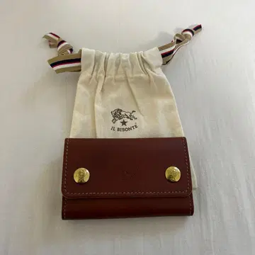 IL BISONTE 가죽 키케이스 브라운