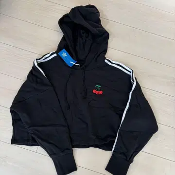 adidas 오리지널스 숏 기장 후드티 체리