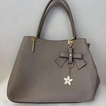 KELLY 그레이 핸드백 리본 포함