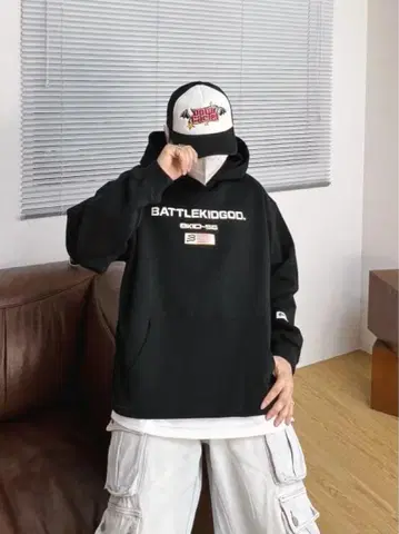 남성용 여성용 블랙 후드티