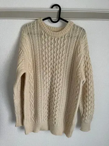 BEAMS BOY 케이블 니트 스웨터 긴팔