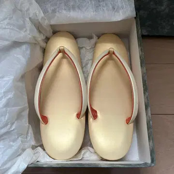 소고 조리 (크림색) 성인용 22.5cm