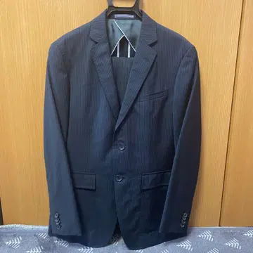 ORIHICA 네이비 스트라이프 비즈니스 정장 세트