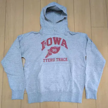 오와테루만 후드티 윙풋 워싱 프린트 사이즈 M