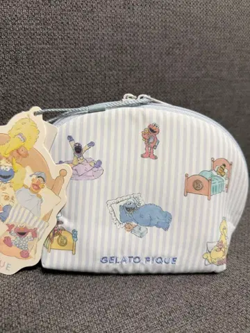 택 포함 새상품 젤라또피케 GELATO PIQUE 세서미 스트릿 파우치