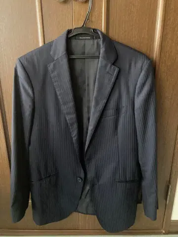 네이비 스트라이프 비즈니스 정장 46