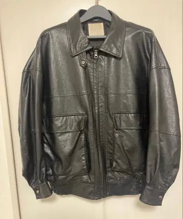 FREAK'S STORE 프릭스스토어 인조 가죽 블루종 블랙