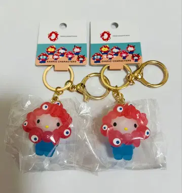 산리오 미야쿠미야쿠 변신 입체 마스코트 클리어 컬러 키링