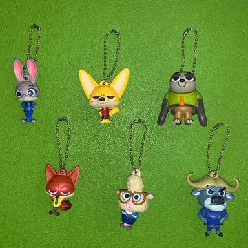 주토피아 플라플라 마스코트 키링 풀컴프 6종류 가챠 인기