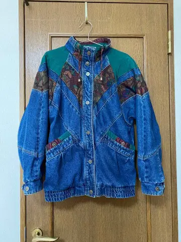 빈티지 멀티 컬러 데님 자켓 [ 구제 의류 ]