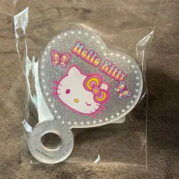 산리오 헬로키티 하트형 핸드미러 키디랜드 한정판