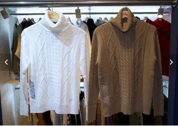 ENEBEYC 에네베이크 터틀 니트 화이트 미사용 새상품