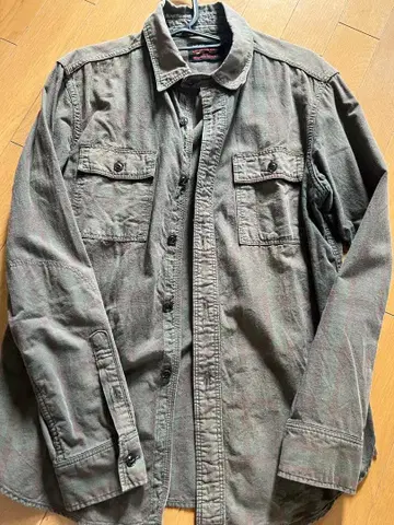 UES 웨스 엘르 엘보 패치워크 셔츠 사이즈 3 L 경년 변화