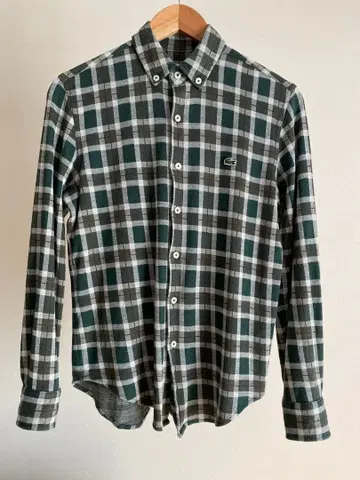 Lacoste 체크 무늬 플란넬 셔츠