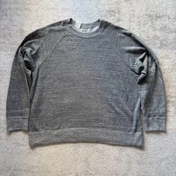 그레이 래글런 슬리브 트레이닝복 오버 사이즈