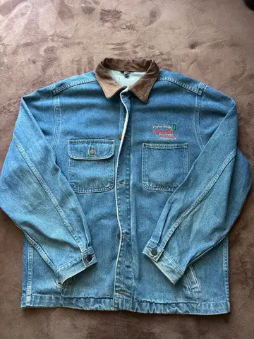 데님 자켓 스완데이지 자수 포함 가을/겨울