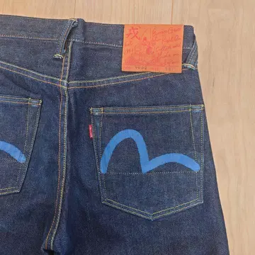 레어 EVISU WAREHOUSE 별주 데님 청바지 갈매기 빨간 귀