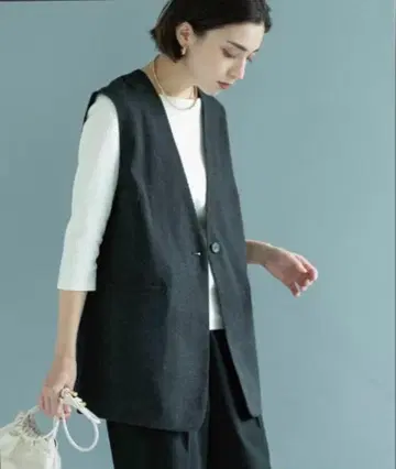 [택 포함] 노카라 베스트(세탁기 사용 가능)