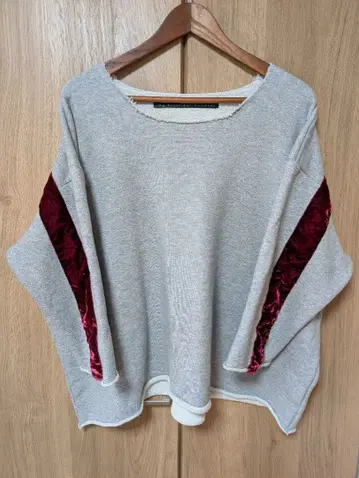 마이 뷰티풀 랜드렛 벨루어 라인 풀오버 맨투맨 그레이