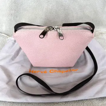 에르베샤 펠리에 럭스 XS 숄더백 GP 라인 핑크 보트형