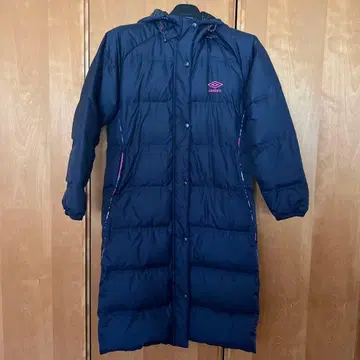 Umbro 네이비 다운 코트 후드 부착