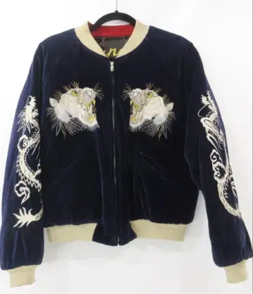 테일러 토요 벨벳 스카잔 화이트 백호 일본 지도 M18427